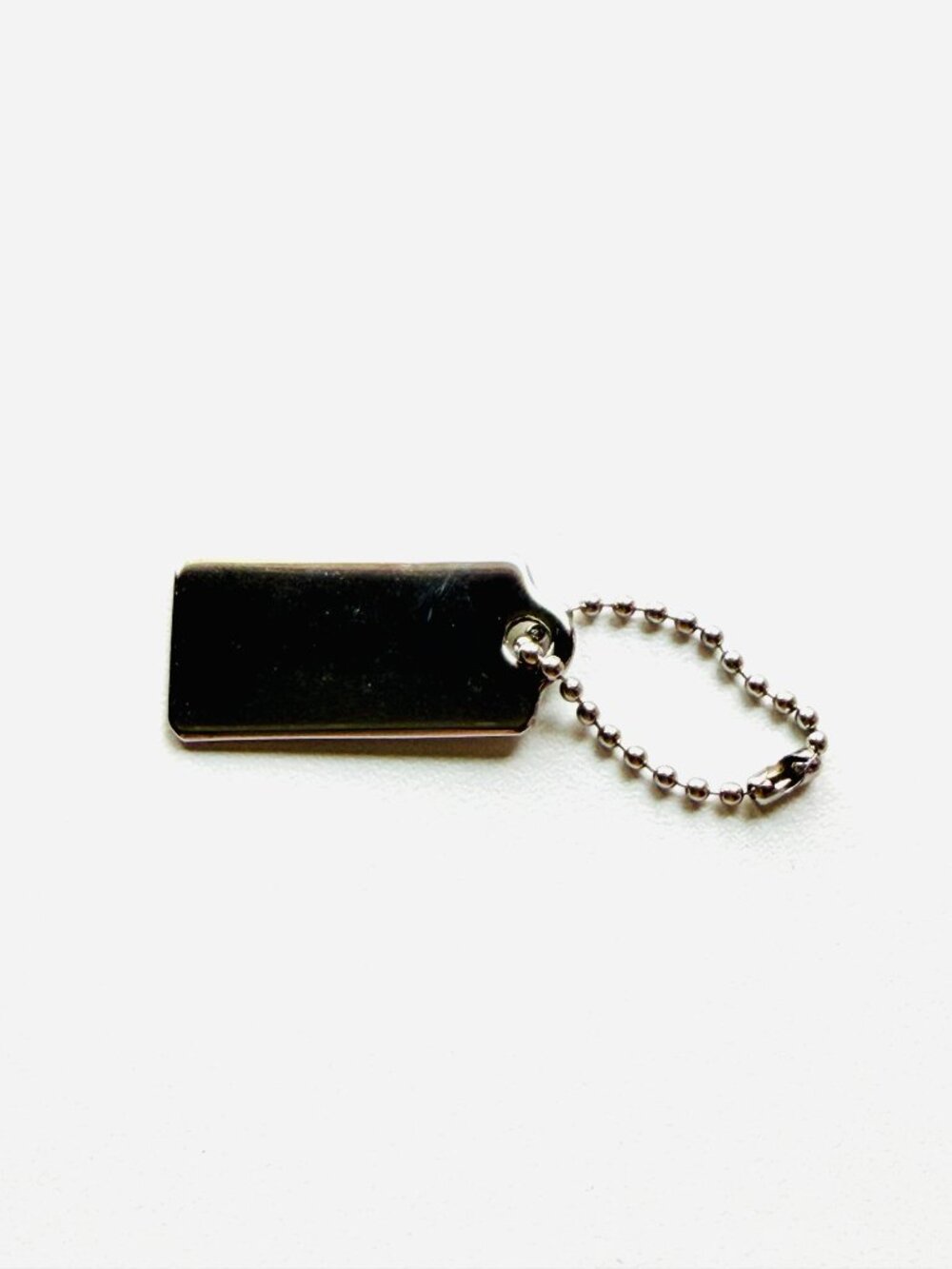 3913 COACH METAL TAG SILVER DESIGNER BAG TAG CHARM - Picture 2 of 5